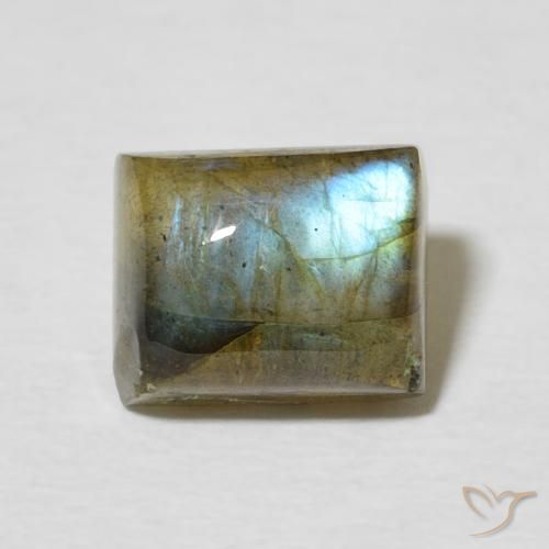 3.11ct Natürlicher Mehrfarbig Labradorit, Baguette, Lichtdurchlässig