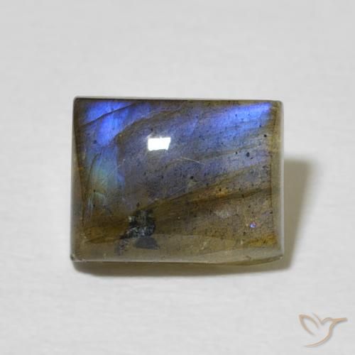 2.94ct Natürlicher Mehrfarbig Labradorit, Baguette, Lichtdurchlässig