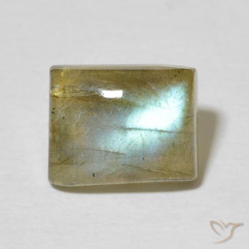 2.79ct Natürlicher Mehrfarbig Labradorit, Baguette, Lichtdurchlässig