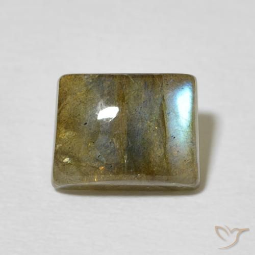 2.36ct Natürlicher Mehrfarbig Labradorit, Baguette, Lichtdurchlässig