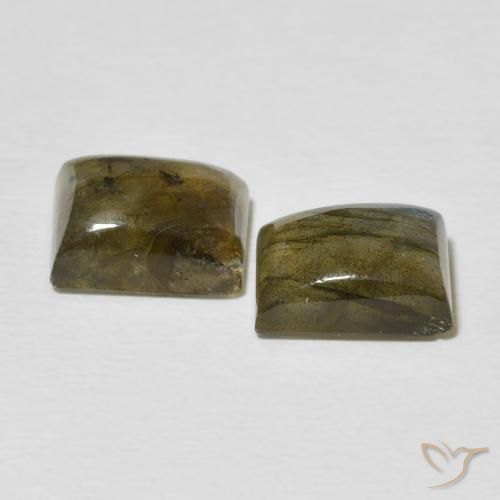 5.04 ct natürliche Mehrfarbig Labradorit-Edelsteine, Baguette, Lichtdurchlässig