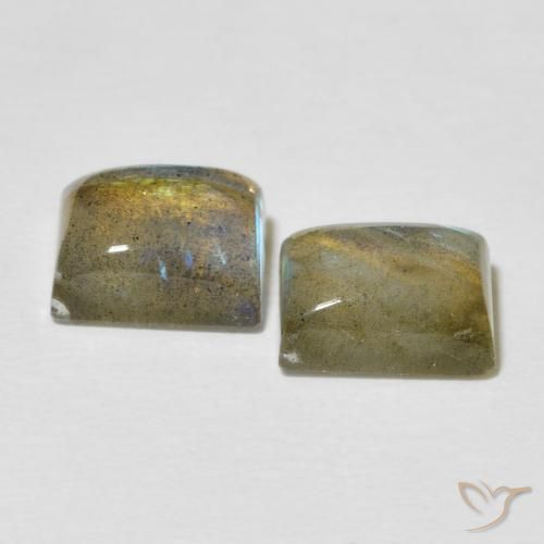5.92 ct natürliche Mehrfarbig Labradorit-Edelsteine, Baguette, Lichtdurchlässig