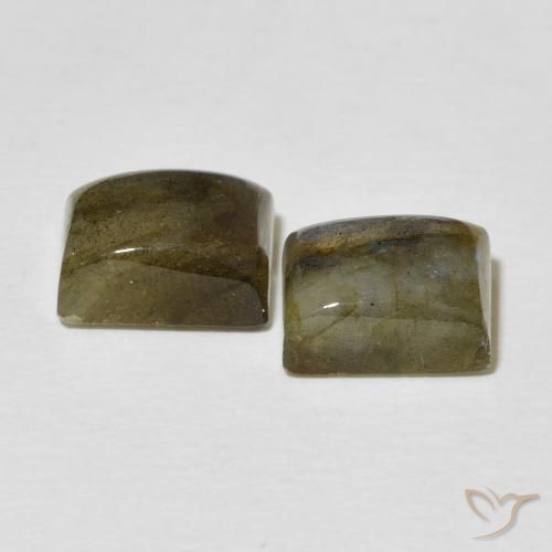 5.65 ct natürliche Mehrfarbig Labradorit-Edelsteine, Baguette, Lichtdurchlässig