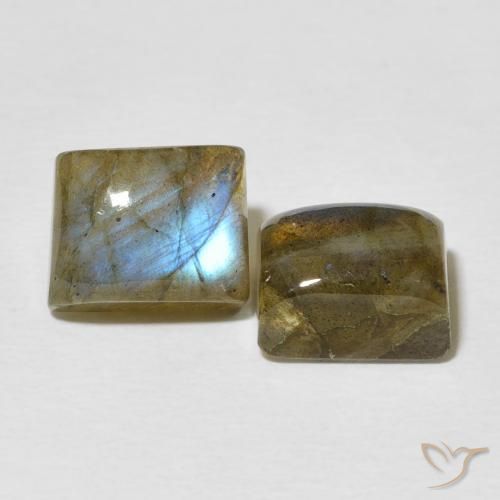 6.93 ct natürliche Mehrfarbig Labradorit-Edelsteine, Baguette, Lichtdurchlässig