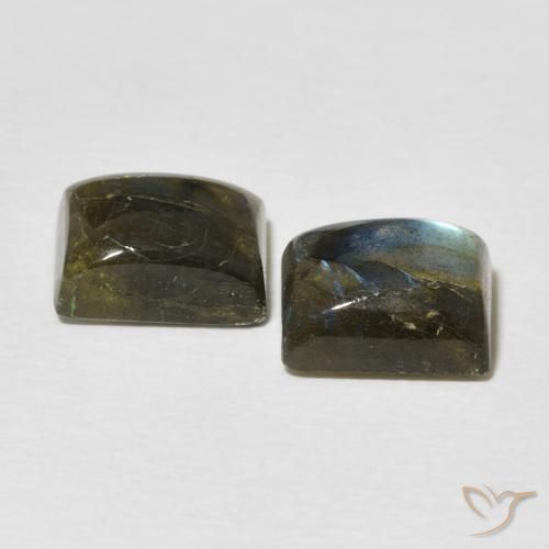 5.25 ct natürliche Mehrfarbig Labradorit-Edelsteine, Baguette, Lichtdurchlässig
