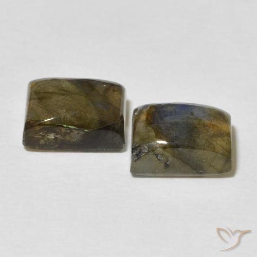 5.76 ct natürliche Mehrfarbig Labradorit-Edelsteine, Baguette, Lichtdurchlässig