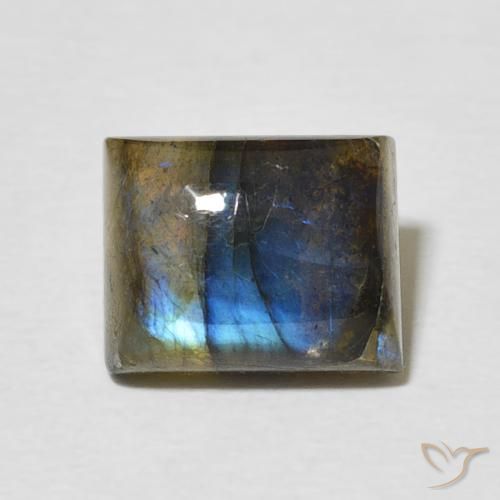 3.04ct Natürlicher Mehrfarbig Labradorit, Baguette, Lichtdurchlässig