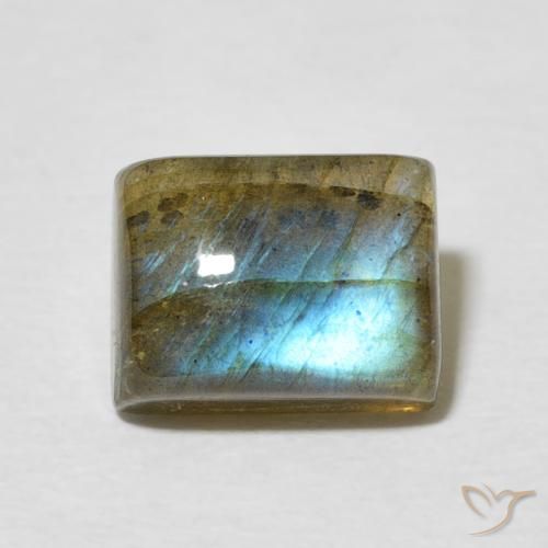 2.92ct Natürlicher Mehrfarbig Labradorit, Baguette, Lichtdurchlässig