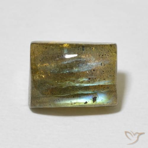 2.87ct Natürlicher Mehrfarbig Labradorit, Baguette, Lichtdurchlässig