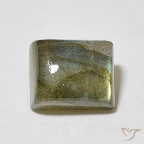 3.66ct Natürlicher Mehrfarbig Labradorit, Baguette, Lichtdurchlässig