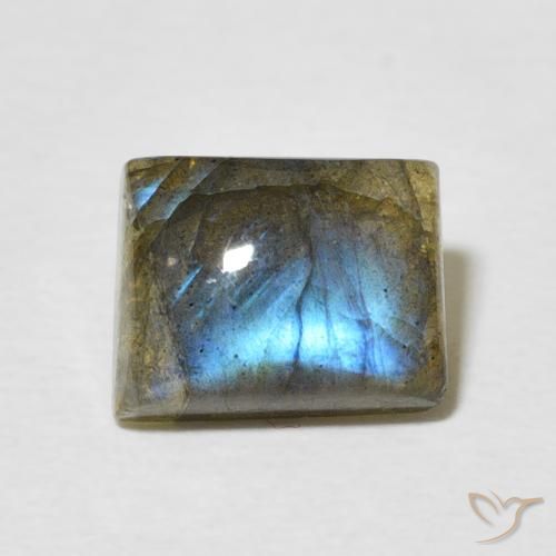 2.66ct Natürlicher Mehrfarbig Labradorit, Baguette, Lichtdurchlässig