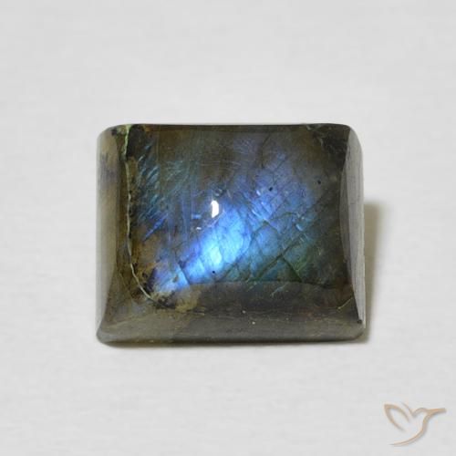 2.90ct Natürlicher Mehrfarbig Labradorit, Baguette, Lichtdurchlässig
