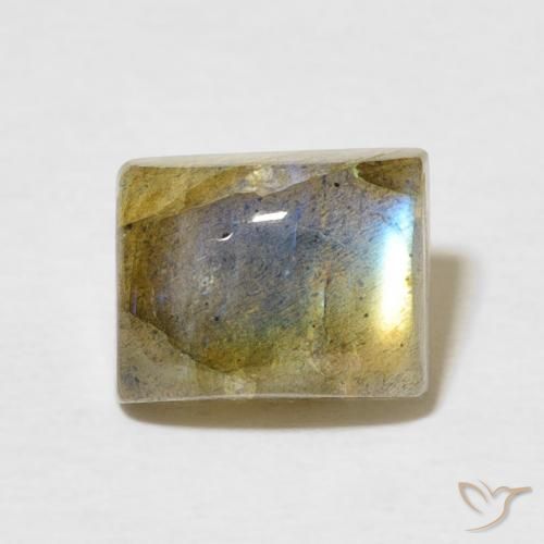 2.89ct Natürlicher Mehrfarbig Labradorit, Baguette, Lichtdurchlässig