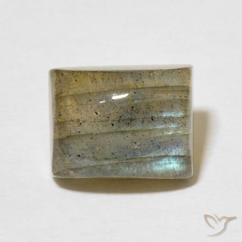 3.57ct Natürlicher Mehrfarbig Labradorit, Baguette, Lichtdurchlässig