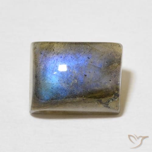 3.48ct Natürlicher Mehrfarbig Labradorit, Baguette, Lichtdurchlässig