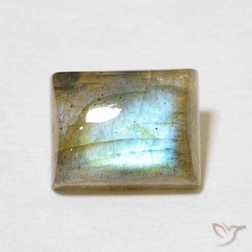 3.04ct Natürlicher Mehrfarbig Labradorit, Baguette, Lichtdurchlässig