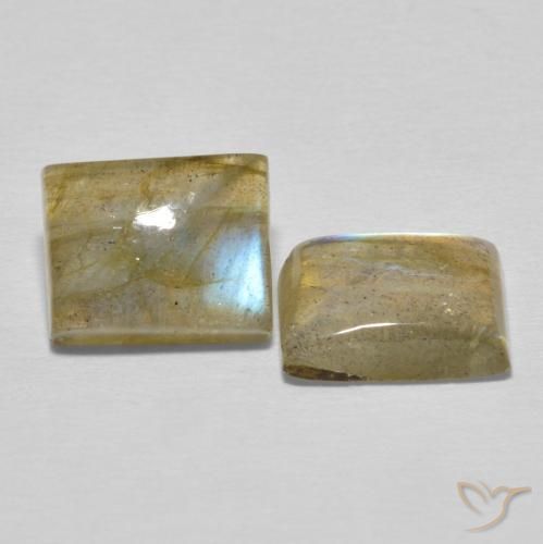 5.13 ct natürliche Mehrfarbig Labradorit-Edelsteine, Baguette, Lichtdurchlässig