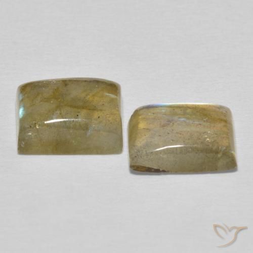 5.13 ct natürliche Mehrfarbig Labradorit-Edelsteine, Baguette, Lichtdurchlässig