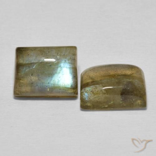 5.81 ct natürliche Mehrfarbig Labradorit-Edelsteine, Baguette, Lichtdurchlässig
