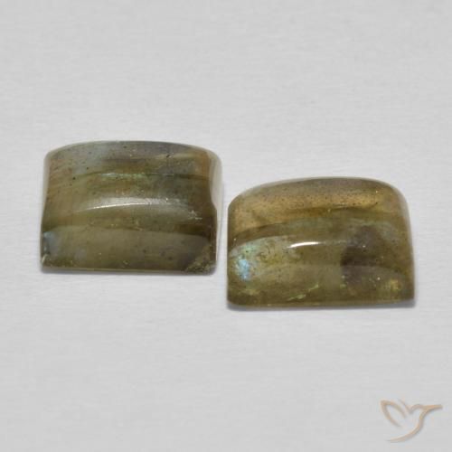 5.81 ct natürliche Mehrfarbig Labradorit-Edelsteine, Baguette, Lichtdurchlässig