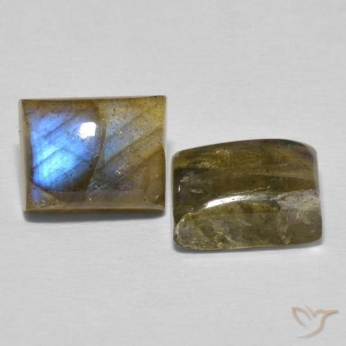 6.18 ct natürliche Mehrfarbig Labradorit-Edelsteine, Baguette, Lichtdurchlässig