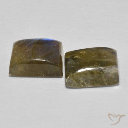 6.18 ct natürliche Mehrfarbig Labradorit-Edelsteine, Baguette, Lichtdurchlässig