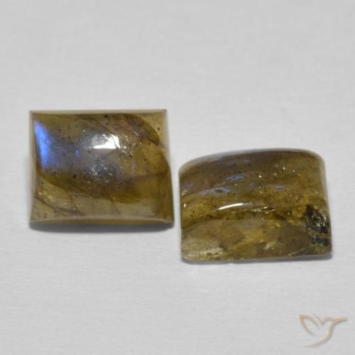 5.63 ct natürliche Mehrfarbig Labradorit-Edelsteine, Baguette, Lichtdurchlässig