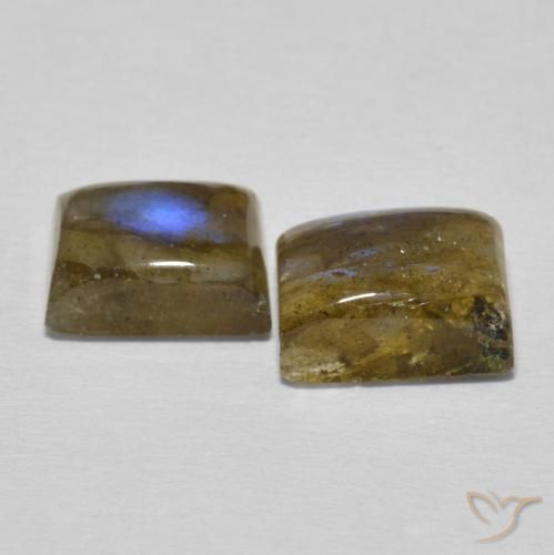 5.63 ct natürliche Mehrfarbig Labradorit-Edelsteine, Baguette, Lichtdurchlässig