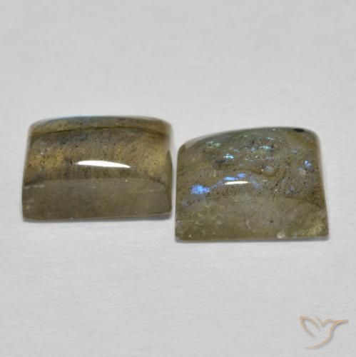 6.29 ct natürliche Mehrfarbig Labradorit-Edelsteine, Baguette, Lichtdurchlässig