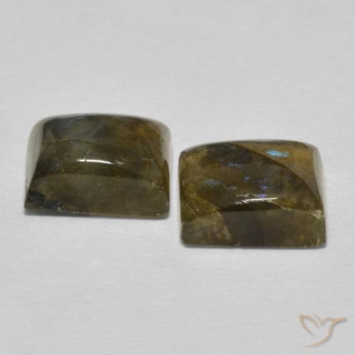 5.77 ct natürliche Mehrfarbig Labradorit-Edelsteine, Baguette, Lichtdurchlässig