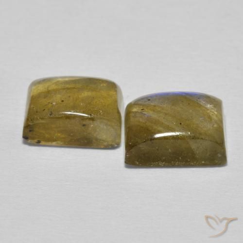 5.65 ct natürliche Mehrfarbig Labradorit-Edelsteine, Baguette, Lichtdurchlässig