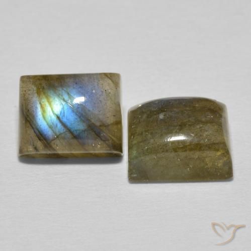 7.10 ct natürliche Mehrfarbig Labradorit-Edelsteine, Baguette, Lichtdurchlässig