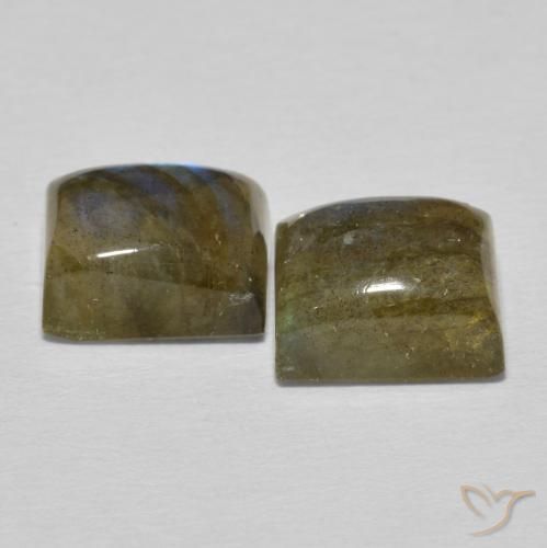7.10 ct natürliche Mehrfarbig Labradorit-Edelsteine, Baguette, Lichtdurchlässig