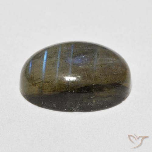 9,17 ctw natürlicher Mehrfarbig Labradorit, Oval, Lichtdurchlässig