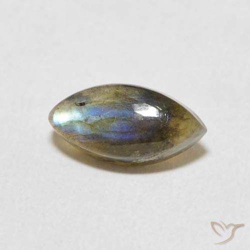 1.39ct Natürlicher Mehrfarbig Labradorit, Marquise, Lichtdurchlässig