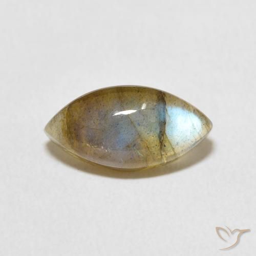 2.51ct Natürlicher Mehrfarbig Labradorit, Marquise, Lichtdurchlässig