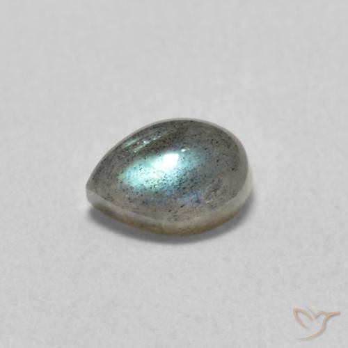 0.70ct Natürlicher Mehrfarbig Labradorit, Birnenform, Lichtdurchlässig
