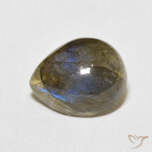 4.00ct Natürlicher Mehrfarbig Labradorit, Birnenform, Lichtdurchlässig