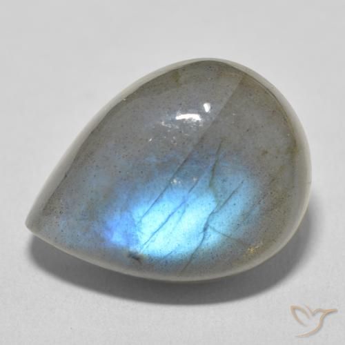 19.51ct Natürlicher Mehrfarbig Labradorit, Birnenform, Lichtdurchlässig