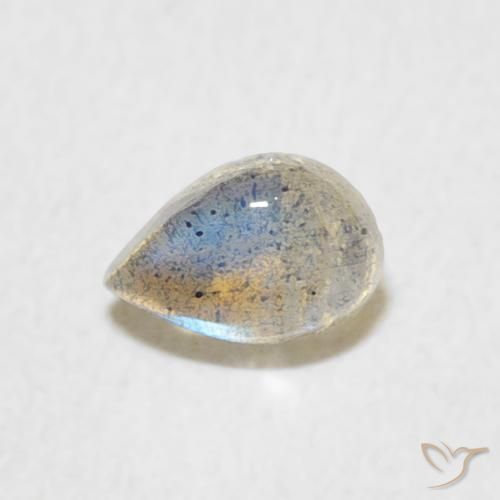0.47ct Natürlicher Mehrfarbig Labradorit, Birnenform, Lichtdurchlässig