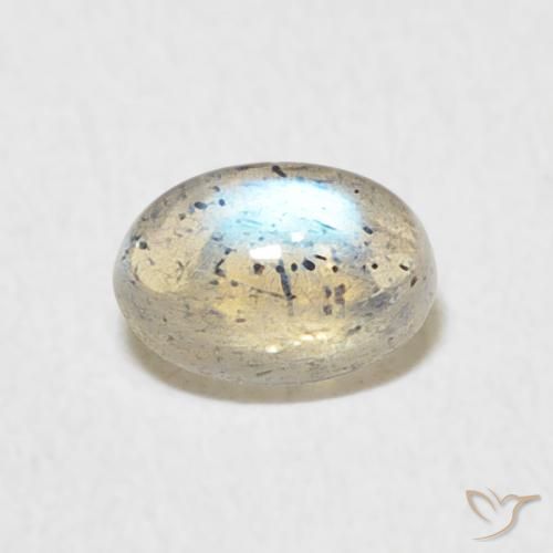 0.64ct Natürlicher Mehrfarbig Labradorit, Oval, Lichtdurchlässig