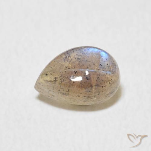 0.56ct Natürlicher Mehrfarbig Labradorit, Birnenform, Lichtdurchlässig