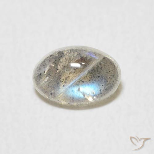 0.50ct Natürlicher Mehrfarbig Labradorit, Oval, Lichtdurchlässig