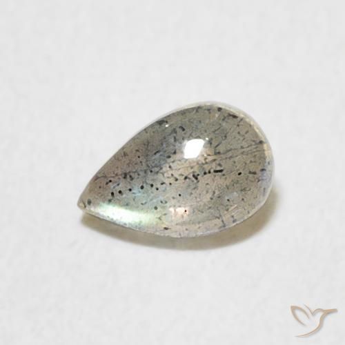 0.50ct Natürlicher Mehrfarbig Labradorit, Birnenform, Lichtdurchlässig