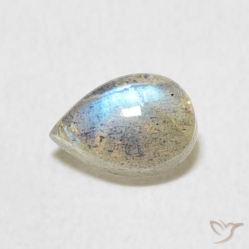 0.58ct Natürlicher Mehrfarbig Labradorit, Birnenform, Lichtdurchlässig