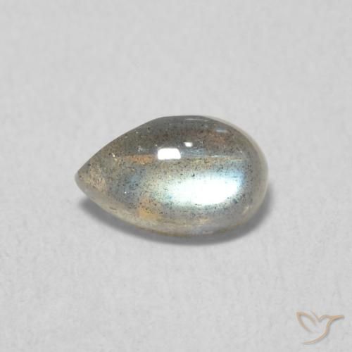 0.50ct Natürlicher Mehrfarbig Labradorit, Birnenform, Lichtdurchlässig