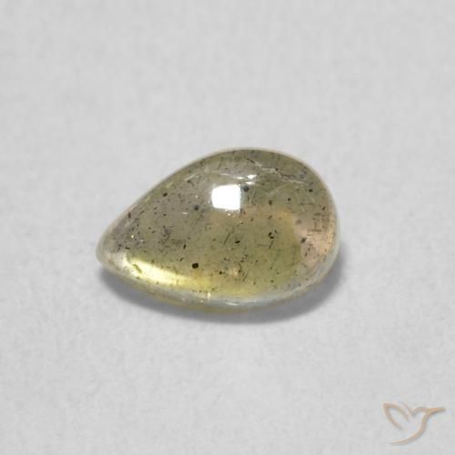 0.40ct Natürlicher Mehrfarbig Labradorit, Birnenform, Lichtdurchlässig