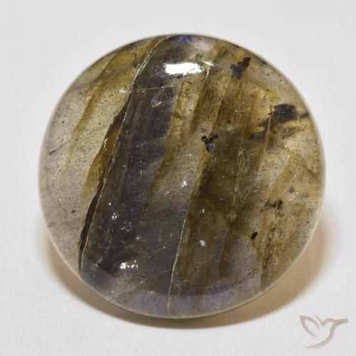 29.35ct Natürlicher Mehrfarbig Labradorit, Runden, Lichtdurchlässig
