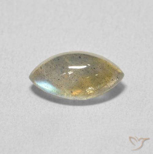 1.38ct Natürlicher Mehrfarbig Labradorit, Marquise, Lichtdurchlässig