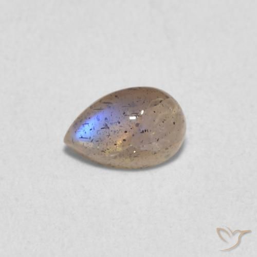 0.52ct Natürlicher Mehrfarbig Labradorit, Birnenform, Lichtdurchlässig